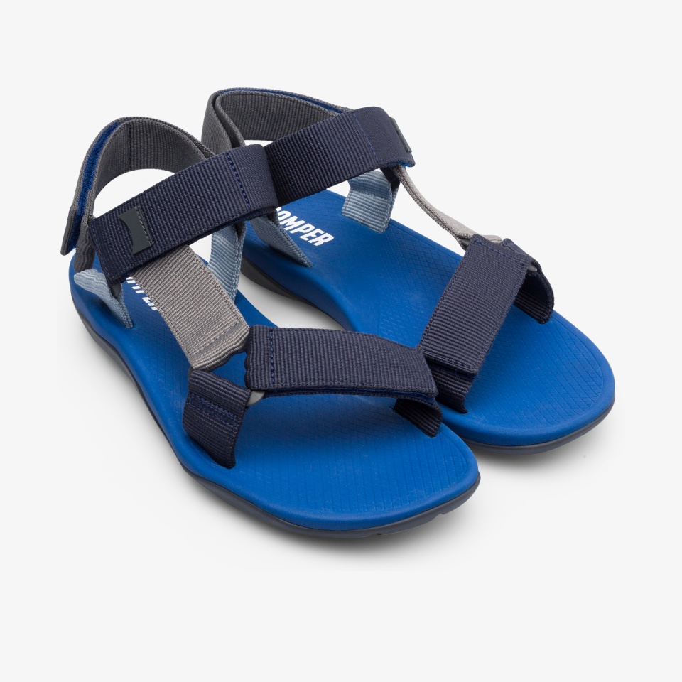 Sandalias Camper Match Hombre - Azules/Gris | Camper Online + 8916LQFKG